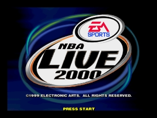 NBA Live 2000 (Europe) (En,Fr,De,Es) Title Screen